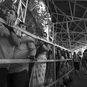 Black and white image of Mata Vaishno Devi